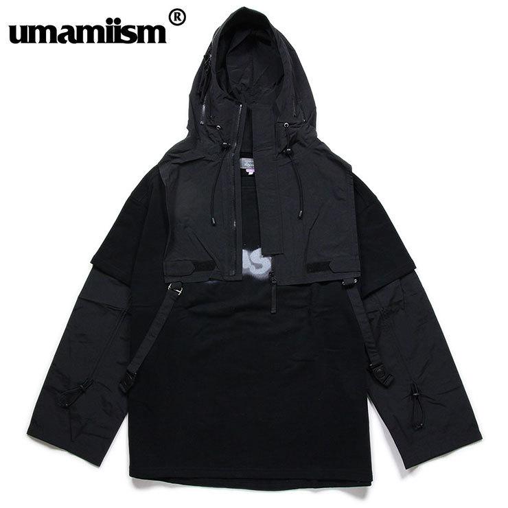 ウマミズム パーカー Umamiism ロンt 長袖tシャツ メンズ レディース デザイナーズブランド ビッグシルエット オーバーサイズ 大きいサイズ 3wayロゴパーカ Umamiism21ss006 Asylum 通販 Yahoo ショッピング