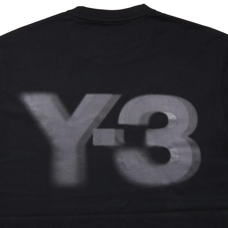 11162【美品・人気デザイン】Y-3☆ロゴ入り定番カラー黒　無地　長袖シャツ Y-3 ロンT ワイスリー 長袖Tシャツ トップス メンズ レディース