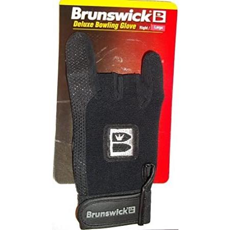 年末のプロモーション 【送料無料】Brunswick Deluxe Bowling Glove (Medium, Right)【並行輸入品】 グローブ、リスタイ