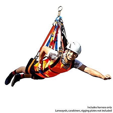 Fusion Climb Super Ripper Ii Superman Style Head First Zipline Harness Only