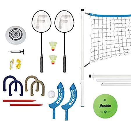 高級感 Volleyball/Badminton - Set Combo Games Yard Sports 【送料無料】Franklin Net, B【並行輸入品】 Player 2 スポーツ玩具