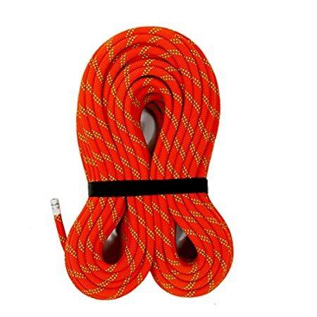 【送料無料】M MUDFOG 200ft Nylon Kernmantle Red Static Rope 10.5mm - for Rock Climbing,【並行輸入品】
