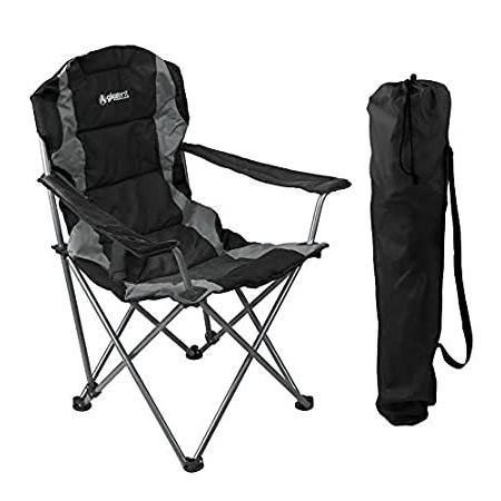 リアル 【送料無料】GigaTent P【並行輸入品】 Quad Collapsible Lightweight Ultra – Chair Camping Folding Black その他テント