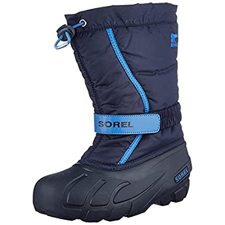 Sorel Youth Flurry Boot for Rain and Snow Waterproof Collegiate Navy 