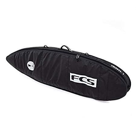 FCS Travel Fun Board Surfboard Bag Black Grey 7'0