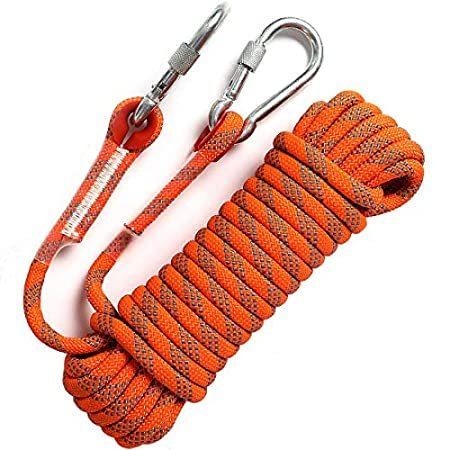 新しいブランド Outdoor 【送料無料】GINEE 16mm Rop【並行輸入品】 Fishing 50FT,Magnet Rope Climbing Rock Orange Static クライミングロープ