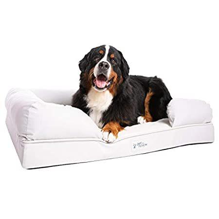 売り出し ASYストアPetFusion Extra Large Dog Bed w  Solid 4" Memory Foam, Waterproof Liner,  