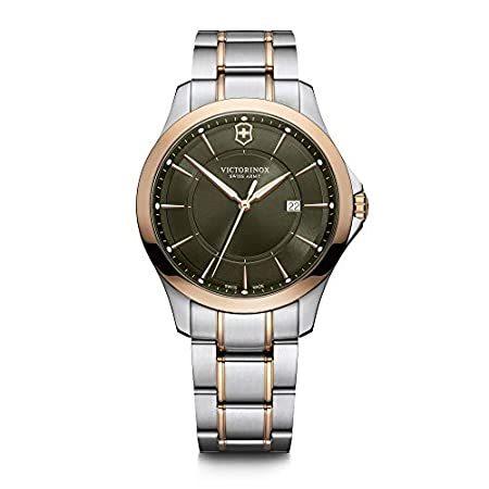 卸し売り購入 PVD Rose-Gold dial, 2-Tones Green Alliance, 【送料無料】Victorinox Bezel, B【並行輸入品】 SST 2-Tones 腕時計