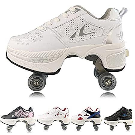 ラッピング無料 宅配 送料無料 Women#039;s Retractable Roller Skates Outdoor Girls Kick Shoes Men Defor 並行輸入品 clear-design.net clear-design.net