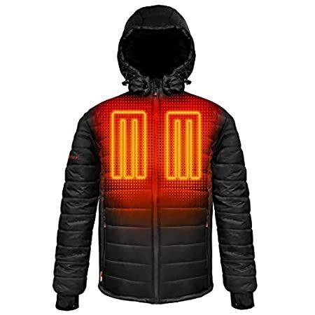 世界有名な Heated Insulated 5V Men's 【送料無料】ActionHeat Jacket P【並行輸入品】 Battery Hood, Detachable with ジャケット