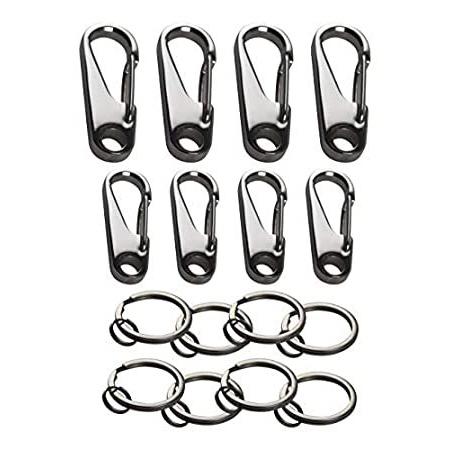 送料無料 8 Pack 304 Stainless Steel Heavy Duty With 6mm Thickness Carabiner Clip Wit 並行輸入品 クイックドロー Www Arrowspeedline Com Vn