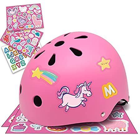 【送料無料】Simply Kids Bike Helmet with DIY Stickers for Toddler Boys Girls I CPSC & C【並行輸入品】 子ども用