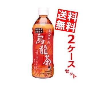 送料無料 サンガリア 一休茶屋 あなたの烏龍茶 500mlペットボトル 48本 (24本×2ケース)｜at-cvs