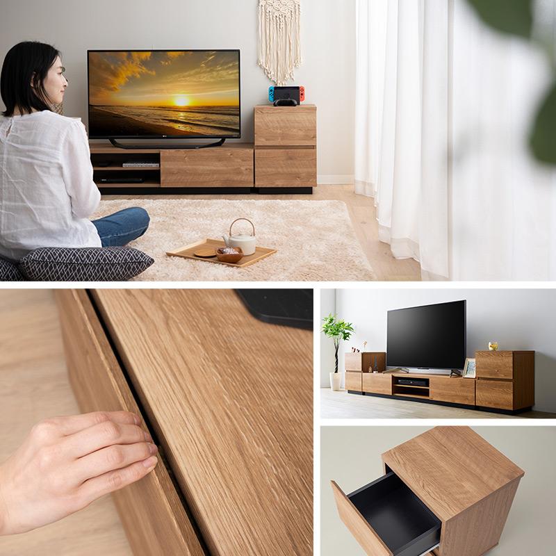 EMOOR サイドチェスト キャビネット 幅39cm 低め 棚 引き出し EMOOR サイドチェスト キャビネット 幅39cm 低め 棚 引き出し