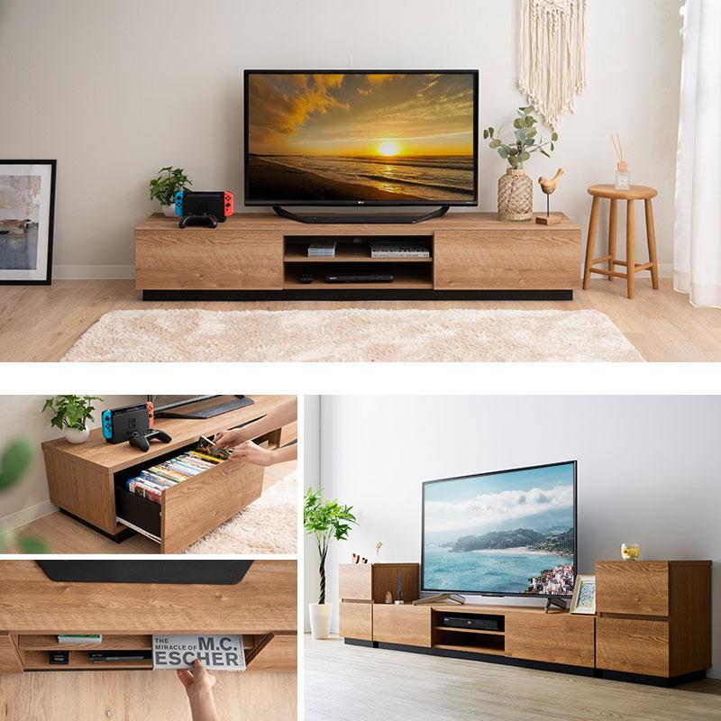 EMOOR テレビボード テレビ台 ローボード 幅176 低め EMOOR テレビボード テレビ台 ローボード 幅176 低め