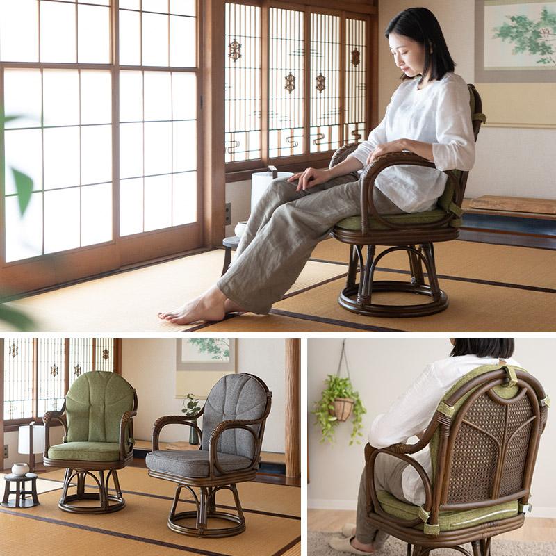 EMOOR 回転チェア ラタン 籐 肘付き ハイバック 軽量 回転 EMOOR 回転チェア ラタン 籐 肘付き ハイバック 軽量 回転