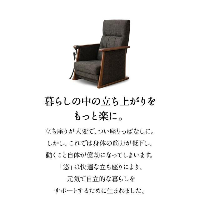 座椅子 高座椅子 ソファ 電動 立ち上がり サポート リクライニング 昇降式 多機能 肘掛け 安心安全 腰痛 対策 敬老の日 日本製 国産 送料無料 エムール｜at-emoor｜02