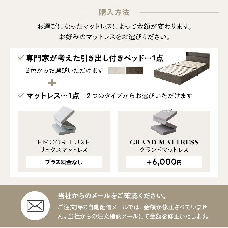 EMOOR すのこベッド マットレス セット ダブル フレーム EMOOR すのこベッド マットレス セット ダブル フレーム
