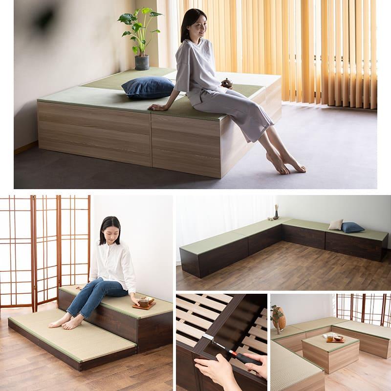EMOOR 畳ユニット 小上がり 収納 畳 高床式 たたみ タタミ EMOOR 畳ユニット 小上がり 収納 畳 高床式 たたみ タタミ