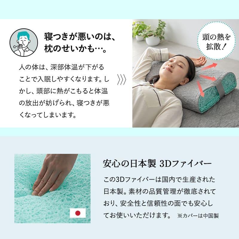 ☆特価☆POLA×東洋紡ハイブリッドエアー　HL209 快眠ピローパイルカバー付 EMOOR（エムール） 枕 まくら ピロー 36×54 日本製 抗ウィルス 高さ
