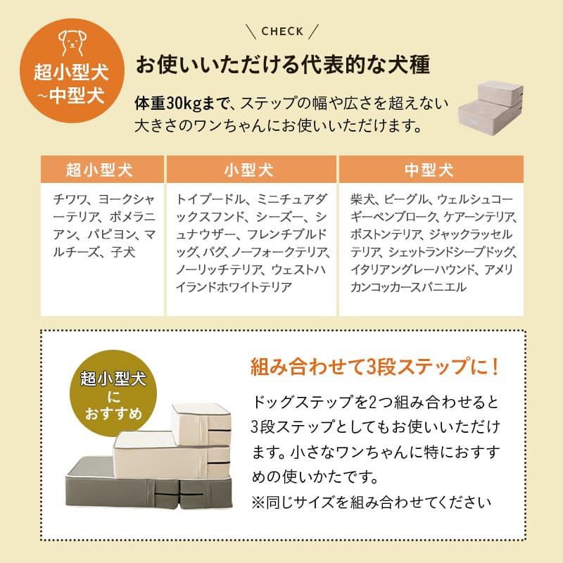 ドッグステップ 犬用 ステップ 踏み台 階段 ペットステップ 送料無料 洗濯 ウレタン 綿100% ケガ防止 小型犬 中型犬 パピー シニア 犬用品 ペット用品 エムール | EMOOR | 16