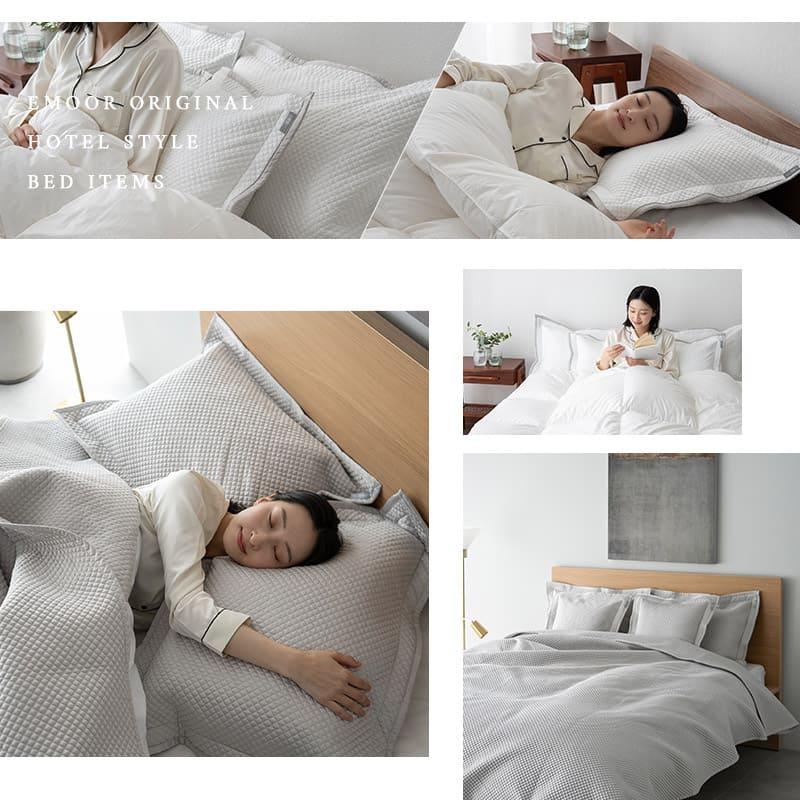 クッションカバー 枕カバー ピローケース 45×45cm 50×70cm サテン調 ホテルスタイル ホテルライク 高級 枕 まくら ベッド 布団 カバー 送料無料 エムール | EMOOR | 03