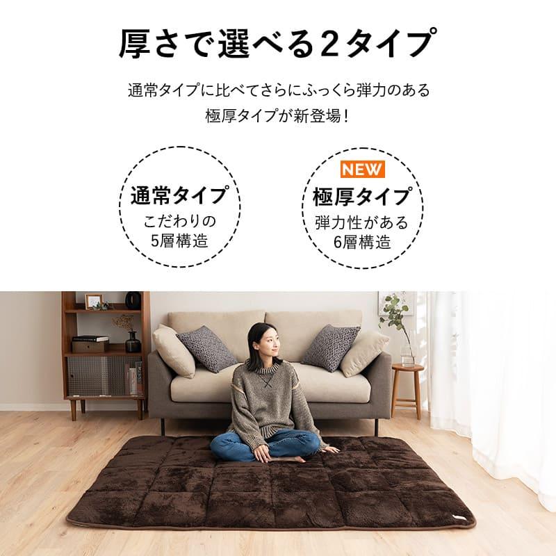 EMOOR（エムール） ラグ カーペット 130×190cm 長方形 洗える 吸湿発熱