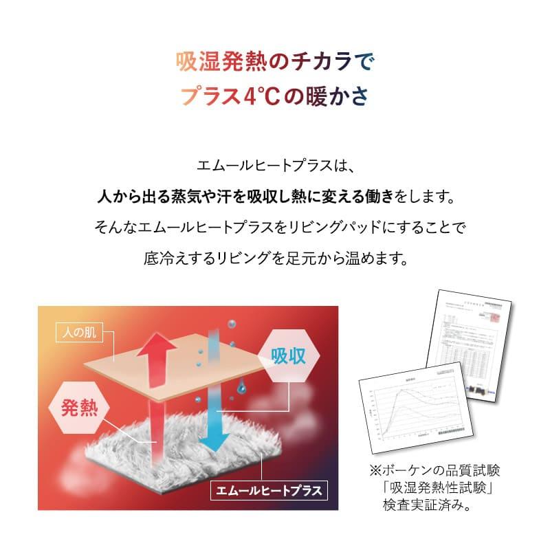 EMOOR（エムール） ラグ カーペット 190×240cm 長方形 洗える 吸湿発熱