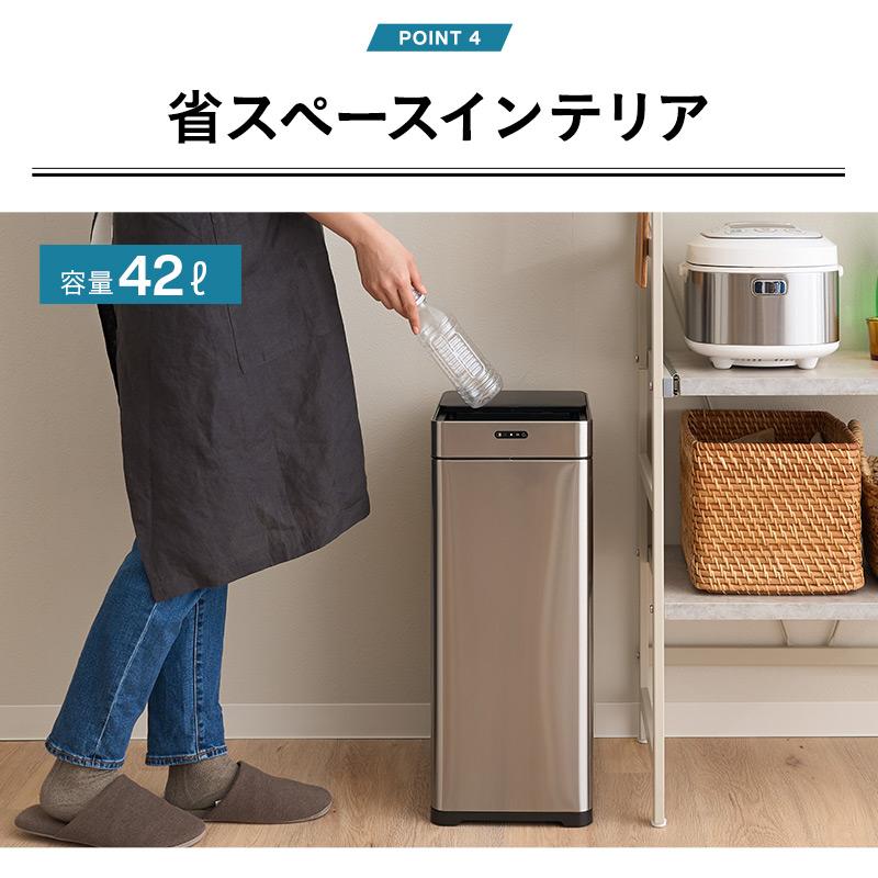 EMOOR（エムール） ゴミ箱 ダストボックス 45L 消臭 除菌 オゾン 自動 