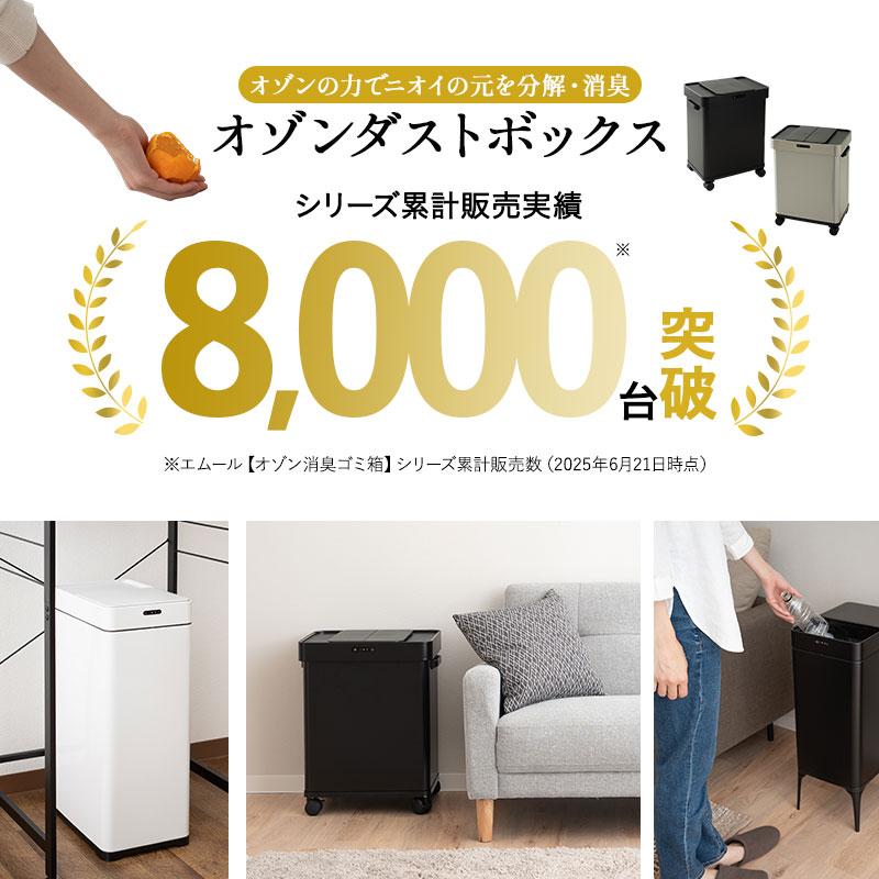 moco様　オーダーゴミ箱完成品 EMOOR（エムール） ゴミ箱 ダストボックス 45L 消臭 除菌 オゾン 自動