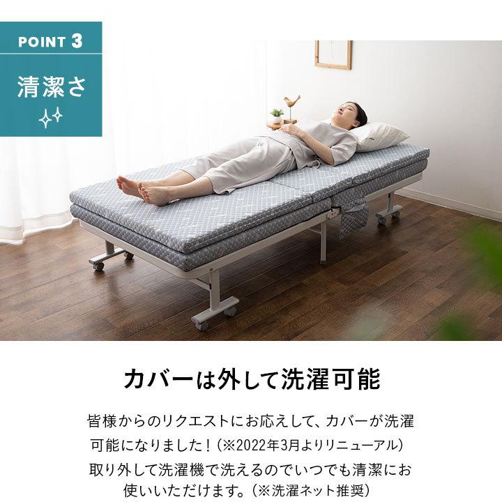 EMOOR 折りたたみ ベッド 専用 マットレス シングル 高反発