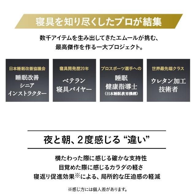 マットレス ダブル 三つ折り 12cm 高反発 ウレタン 折りたたみ 通気性 寝返り 腰痛 肩こり 分散 敷き 敷 布団 ベッド 北欧 おしゃれ 新生活 送料無料 エムール｜at-emoor｜05