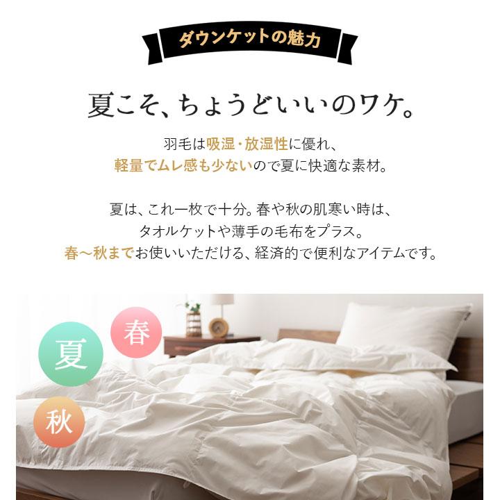 EMOOR 日本製 羽毛肌掛け布団 ダウンケット キング 非圧縮 収納