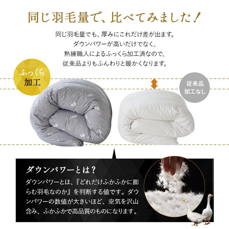 日本製 羽毛布団 クイーン プレミアムゴールドラベル 非圧縮 抗菌 防臭 収納ケース ホワイトグースダウン95％ 羽毛 掛け布団 あったか 秋冬 送料無料 エムール_8