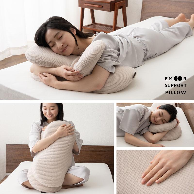 EMOOR 枕 まくら ピロー 30×69cm カバー付き 横向き寝 低反発 EMOOR 枕 まくら ピロー 30×69cm カバー付き 横向き寝 低反発