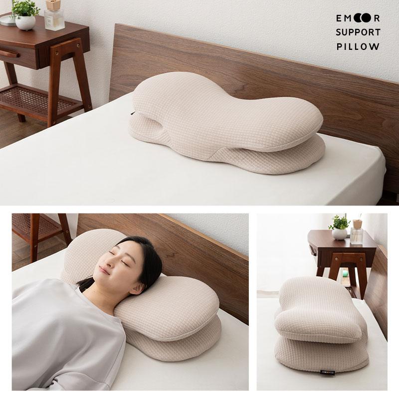 EMOOR 枕 まくら ピロー 30×69cm カバー付き 横向き寝 低反発 EMOOR 枕 まくら ピロー 30×69cm カバー付き 横向き寝 低反発