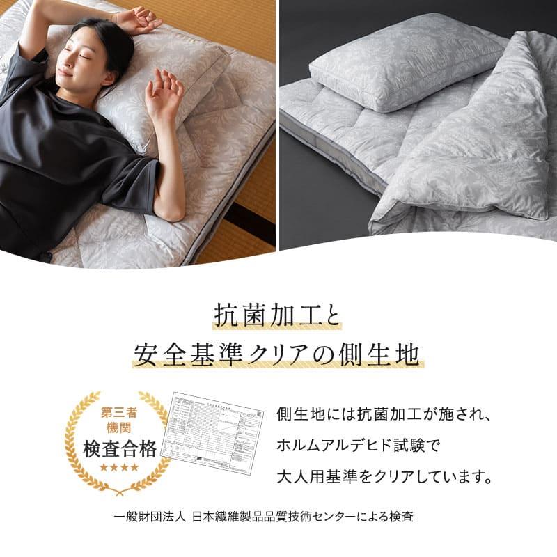 EMOOR（エムール） 敷き布団 マチ付き シングル ダブル クイーン 3層