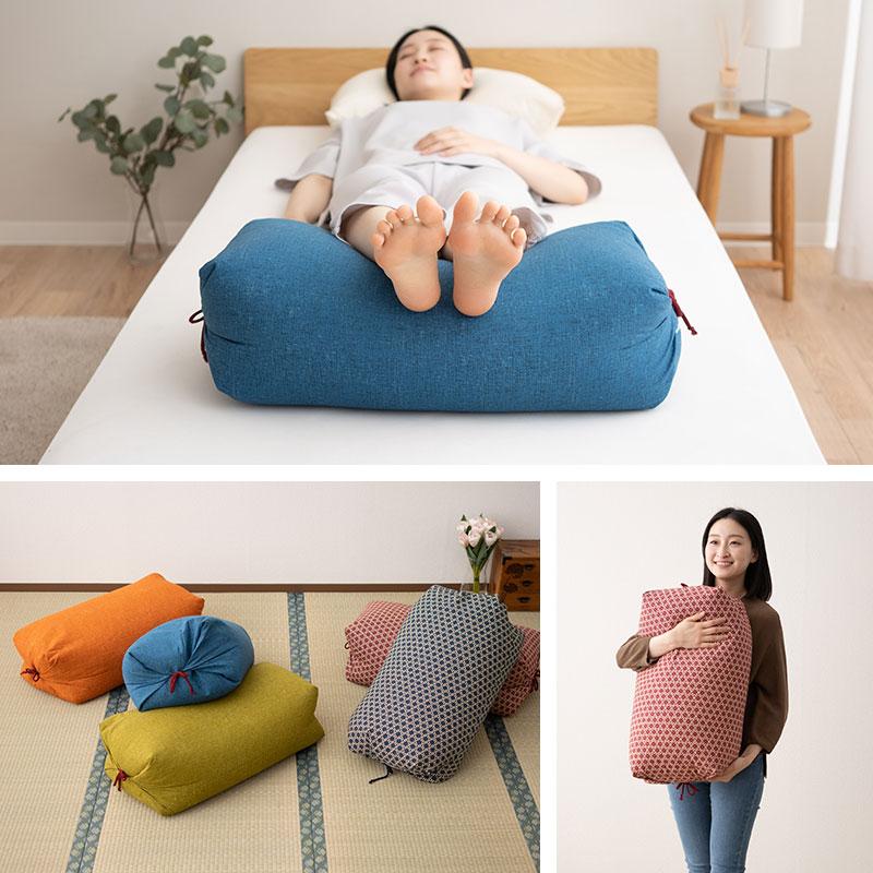 足枕 足まくら フットピロー 日本製 ギフト プレゼント 綿100％ パイプ あしまくら 枕 ピロー 洗える 脚 ふくらはぎ むくみ 疲れ 花以外 母の日 父の日 エムール | EMOOR | 21