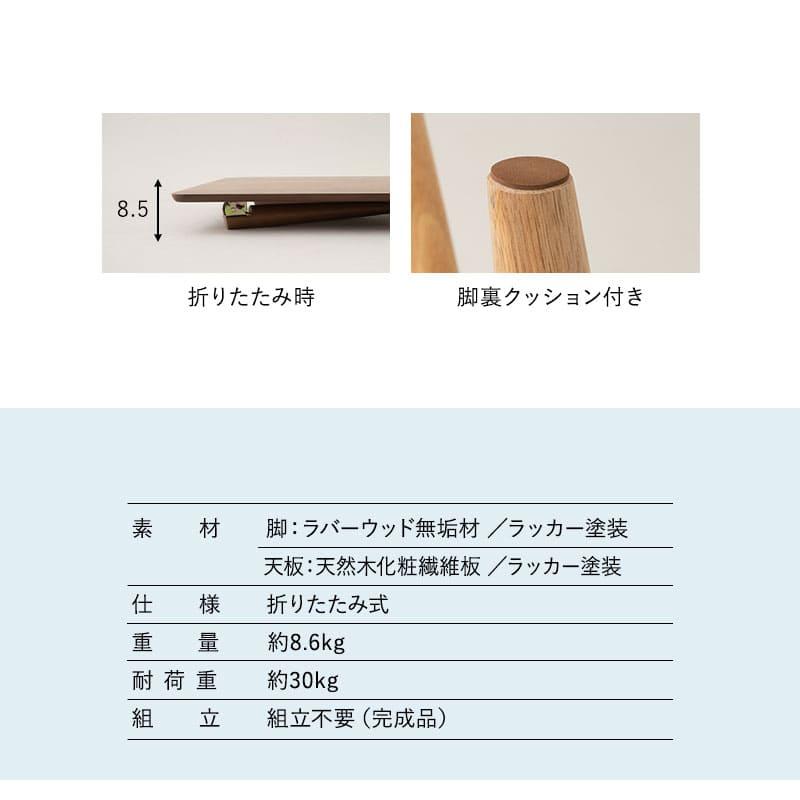 EMOOR（エムール） 折りたたみ テーブル 幅105cm 長方形 角型 完成品