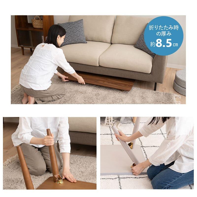 EMOOR 折りたたみ テーブル 幅105cm 長方形 角型 完成品 木製 EMOOR 折りたたみ テーブル 幅105cm 長方形 角型 完成品 木製
