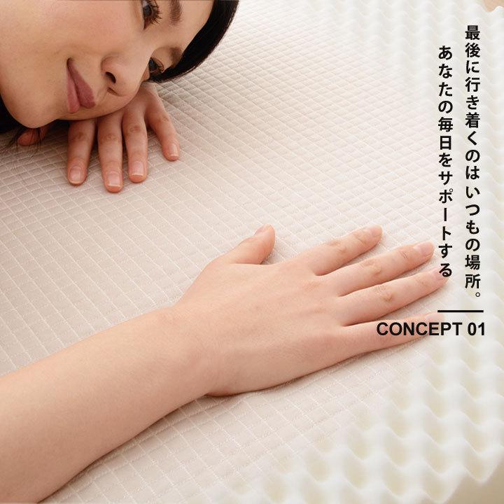 エムール サポート マットレス ダブル マットレス 三つ折り 折りたたみ 厚い 高反発マットレス ウレタン 敷き布団 ニット生地 体圧分散 通気性 凹凸構造 エムール Emoor 布団 家具 通販 Paypayモール