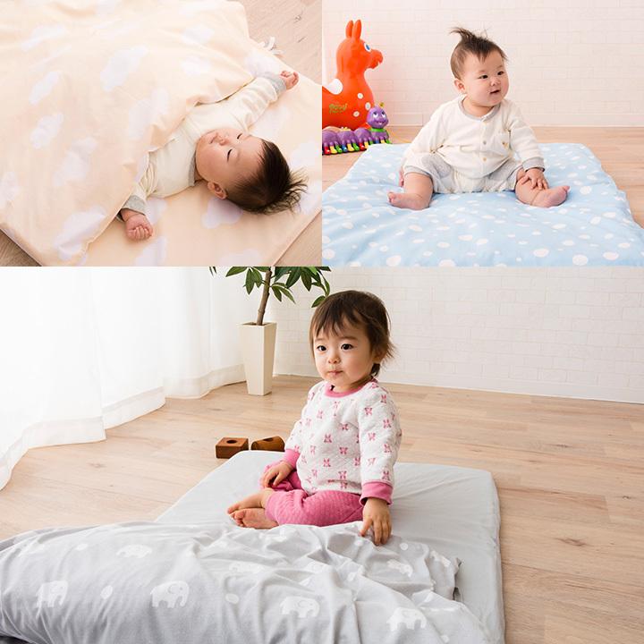 お昼寝布団セット 保育園用 洗える シンプル バッグ カバー付き ベビー布団 ベビー布団セット 綿100% お昼寝布団 5点セット 動物 掛け布団 敷き布団 キッズ 子供 | EMOOR | 14