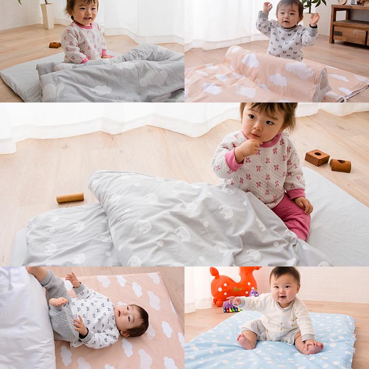 お昼寝布団セット 保育園用 洗える シンプル バッグ カバー付き ベビー布団 ベビー布団セット 綿100% お昼寝布団 5点セット 動物 掛け布団 敷き布団 キッズ 子供 | EMOOR | 21