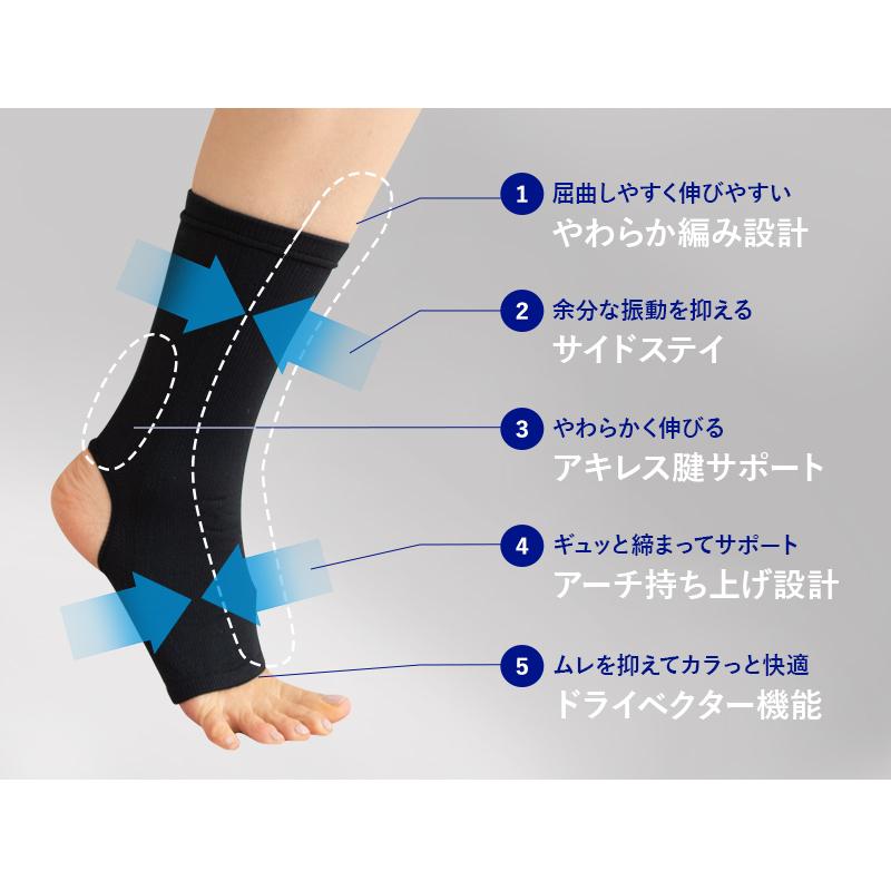 MIZUNO（ミズノ） 足首用 サポーター 2枚組 M L 日本製 吸湿消臭