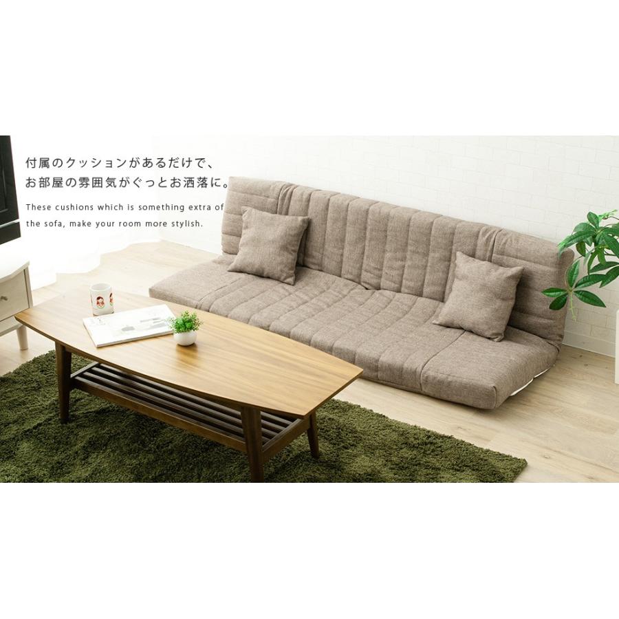 ローソファ(低反発) EMOOR 低反発 リクライニングソファ ローソファ 3人掛け カウチ