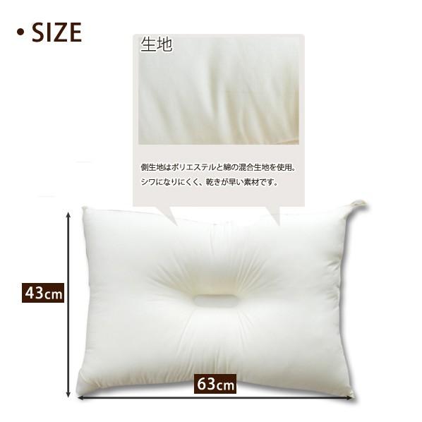 EMOOR（エムール） 乾きが早い 洗える枕 43×63cm ウォッシャブル枕