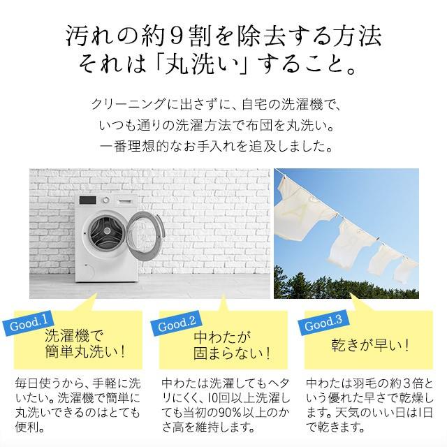 洗える 掛け布団 クイーン 日本製 ダクロン(R) あったか 暖か アレルギー 対策 抗菌 防臭 速乾 軽い 軽量 丸洗い オールシーズン 送料無料 国産 エムール｜at-emoor｜05