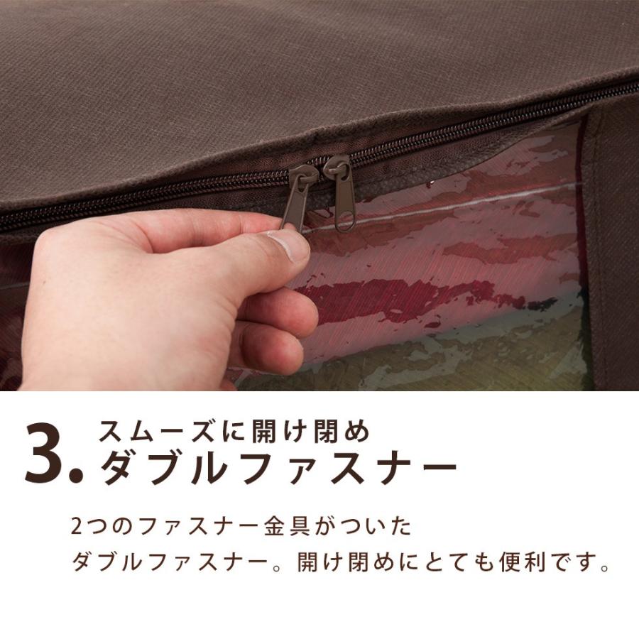 座布団収納ケース 約幅60×奥行き55×高さ40cm 銘仙判の座布団5枚程度