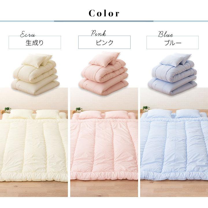 EMOOR（エムール） 日本製 布団 4点 セット クイーン レオーネ 綿100