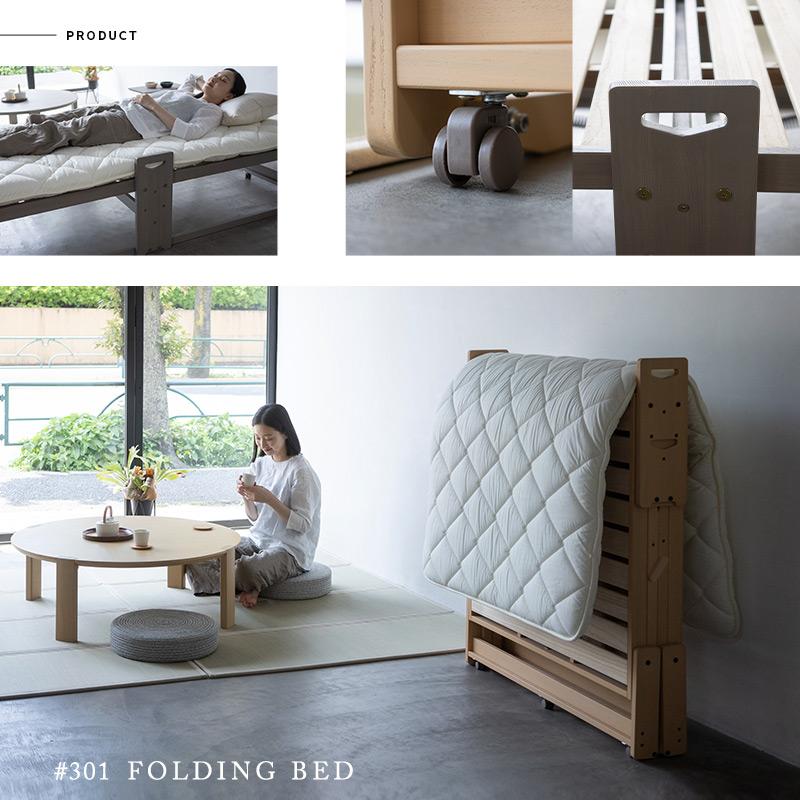 EMOOR 折りたたみベッド すのこベッド シングル 完成品 アシスト EMOOR 折りたたみベッド すのこベッド シングル 完成品 アシスト
